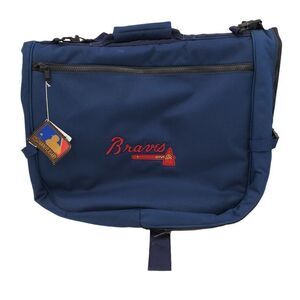 Atlanta Braves Garment Bag Folding Blue Embroidered Custom Sahara Never Used